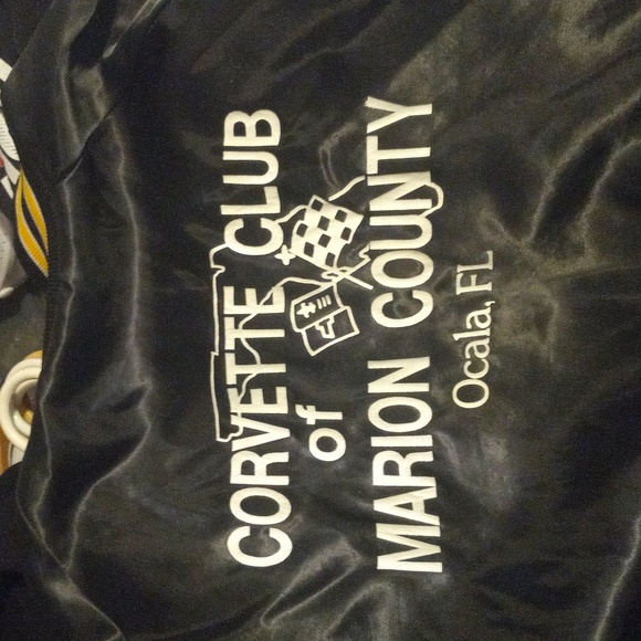 Mens L Vintage Corvette club of Marion County satin jacket - Picture 4 of 5
